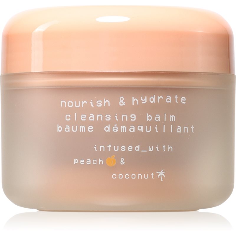 Glow Hub Nourish & Hydrate vyživující čisticí balzám s broskvovým extraktem 100 g