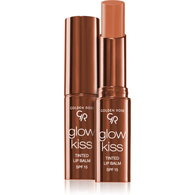 Golden Rose Golden Rose Glow Kiss βάλσαμο για τα χείλη με χρώμα SPF 15 απόχρωση 06 Choco Cake 3 γρ