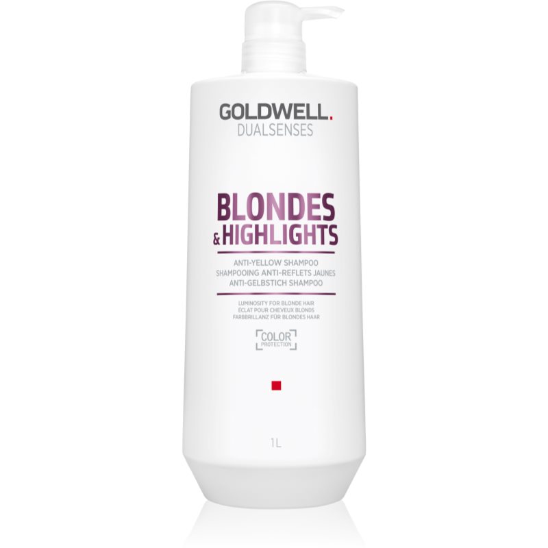 Goldwell Dualsenses Blondes & Highlights šampūnas šviesiems plaukams geltoniems atspalviams neutralizuoti 1000 ml