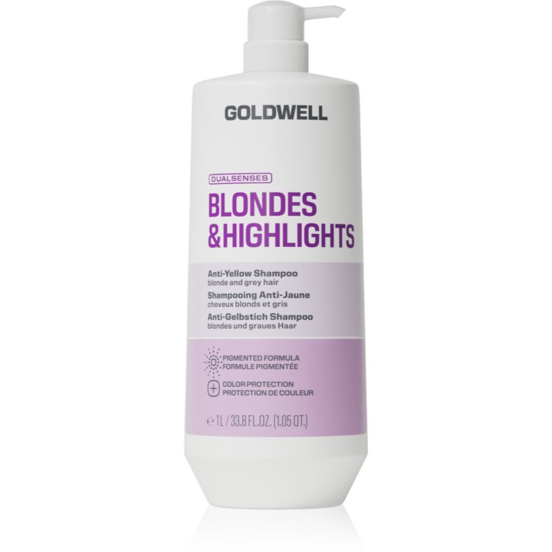 Goldwell Dualsenses Blondes & Highlights Anti-Yellow Shampoo šampon za nevtralizacijo rumenih odtenkov 1000 ml