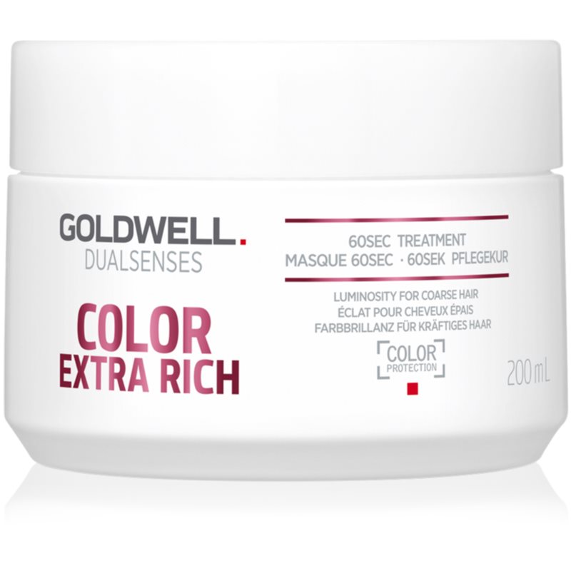 Goldwell Dualsenses Color Extra Rich regeneráló maszk a vastagszálú, festett hajra 200 ml