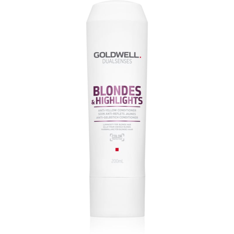 Goldwell Dualsenses Blondes & Highlights kondicionierius šviesiems plaukams geltoniems atspalviams neutralizuoti 200 ml