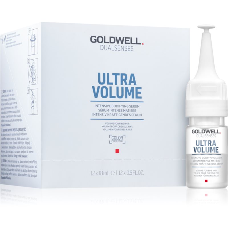 Goldwell Dualsenses Ultra Volume bezoplachové sérum pre jemné vlasy 12x18 ml