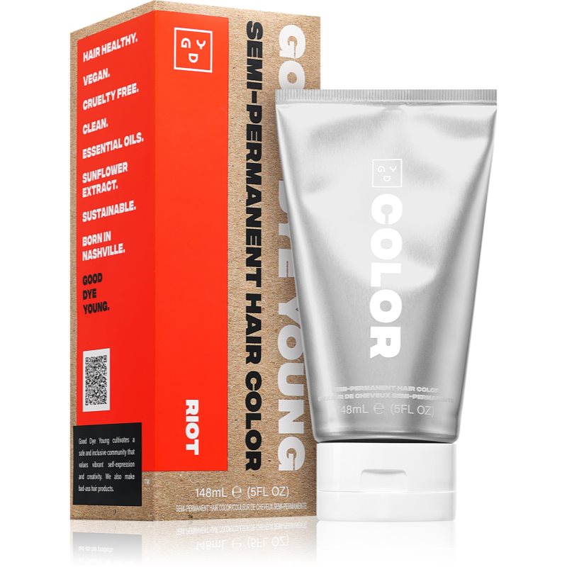 Good Dye Young Semi-Permanent Hair Colour semi-permanente coloration ton sur teinte Riot 148 ml female