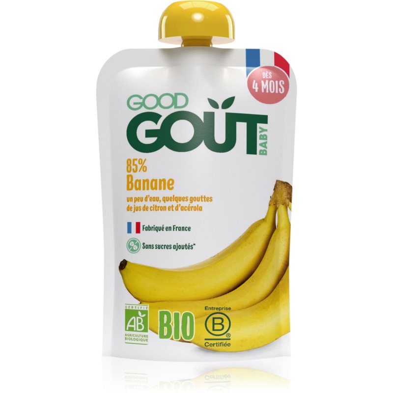 Good Gout BIO Banana ovocný příkrm banán 120 g