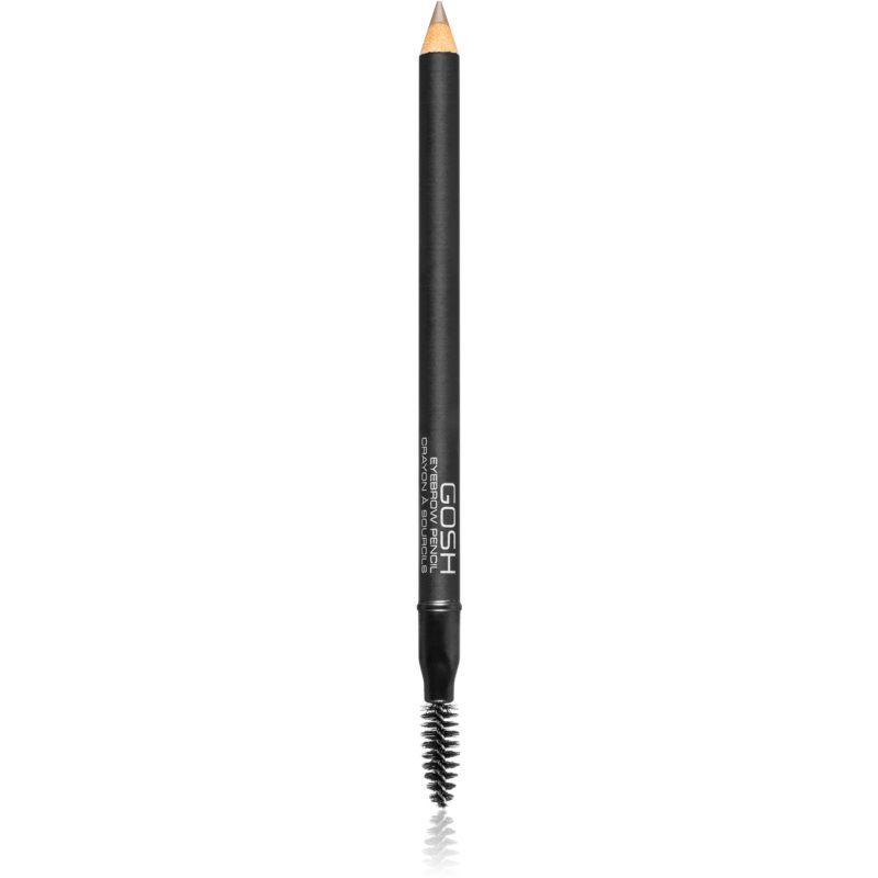 Gosh Eyebrow antakių pieštukas su šepetėliu atspalvis 03 Grey Brown 1.2 g