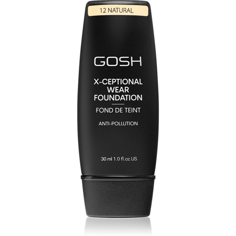 E-shop Gosh X-ceptional dlouhotrvající make-up odstín 12 Natural 30 ml