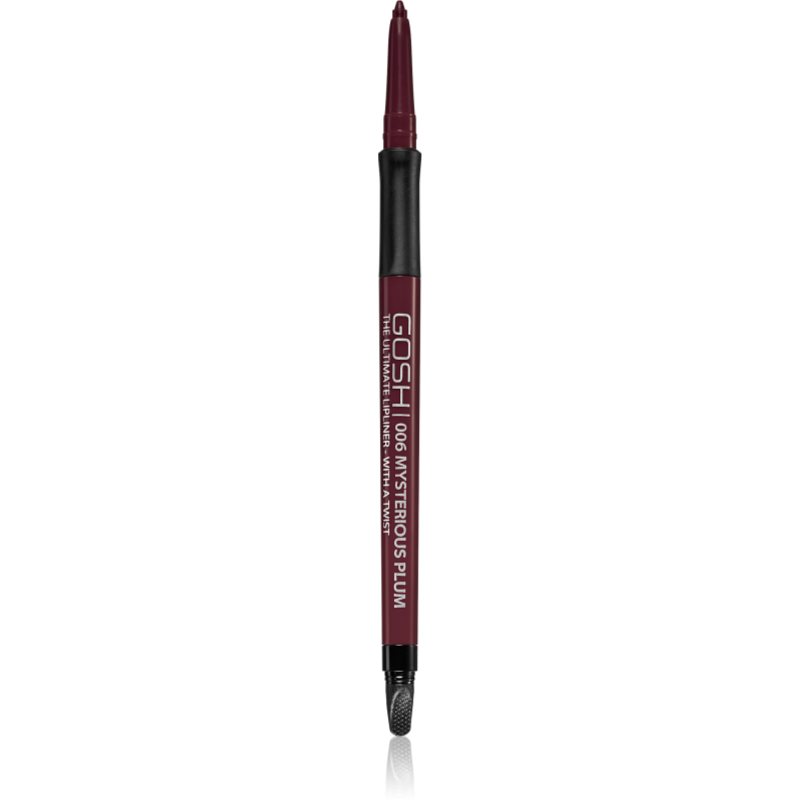 

Gosh The Ultimate Lip Liner водостійкий контурний олівець для губ з точилкою відтінок 006 Mysterious Plum