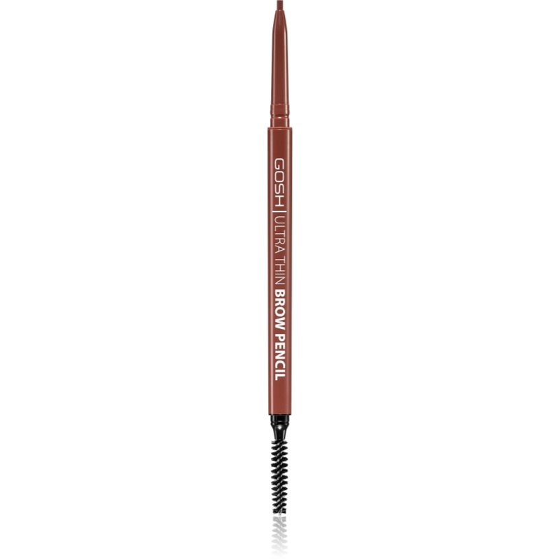 

Gosh Ultra Thin олівець для брів зі щіточкою відтінок 001 Brown
