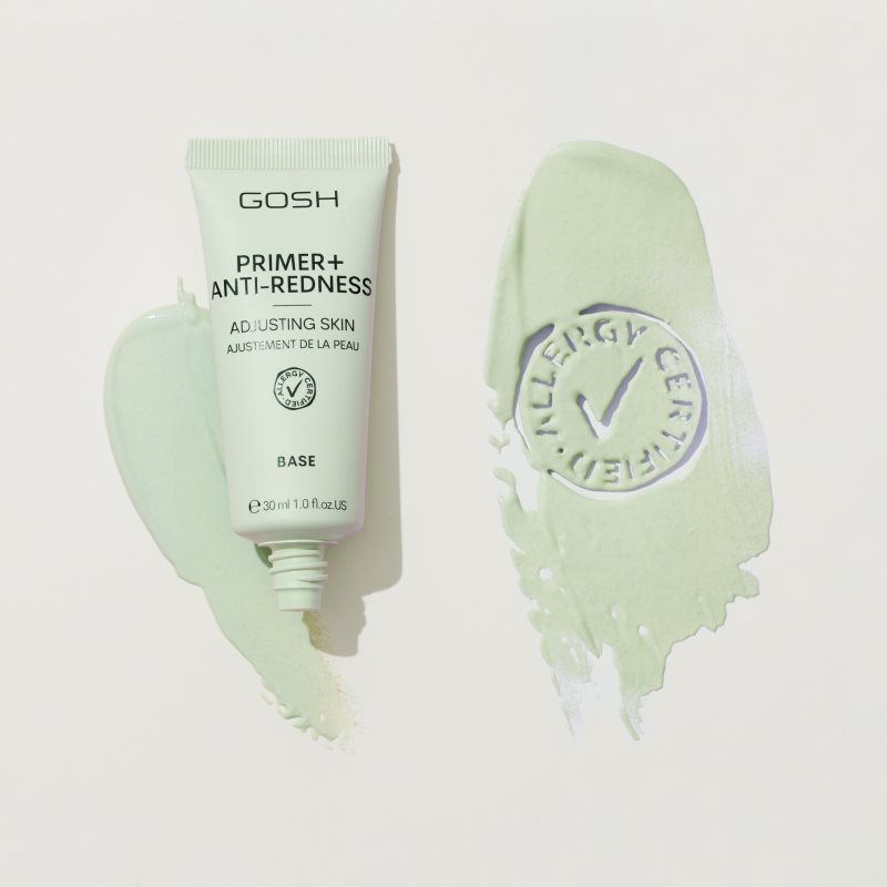 Gosh Primer Plus + основа під макіяж проти почервонінням 30 мл