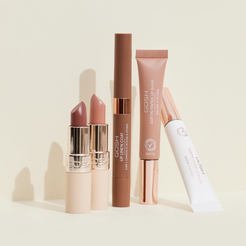 GOSH COPENHAGEN Soft'n Clear Lip Balm vyživující lesk na rty odstín 001 Glaze 8 ml (obrázek 5)