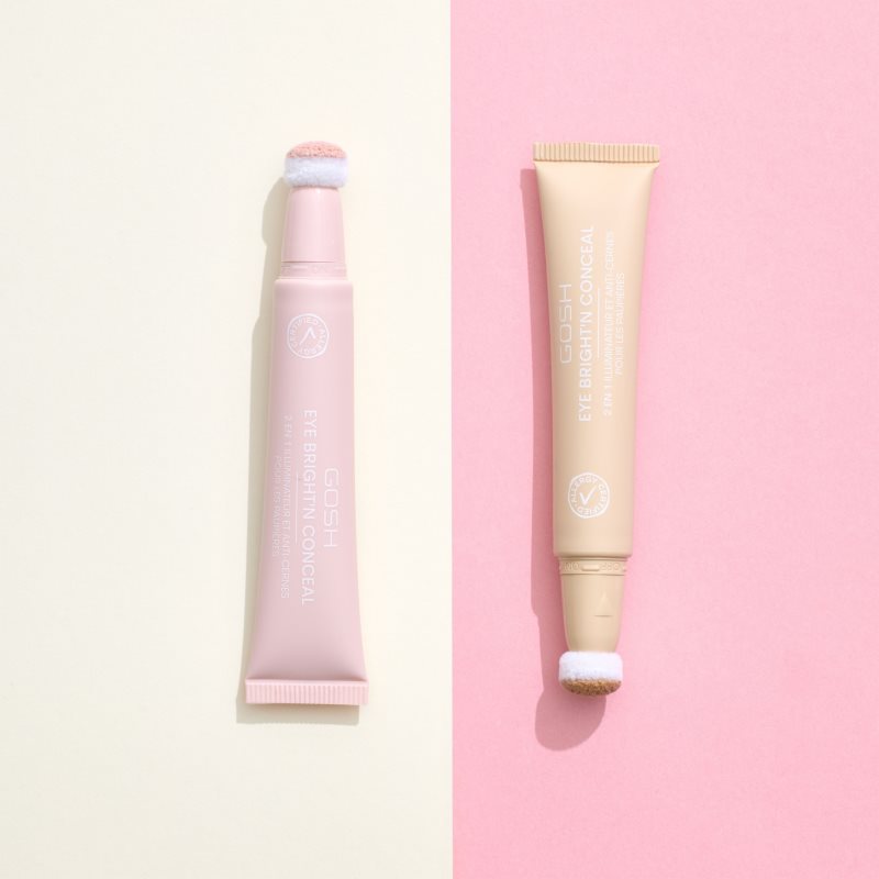 Gosh Bright'n Conceal Illuminating Concealer For Under Eye Circles Shade 002 Soft Pink 12 Ml