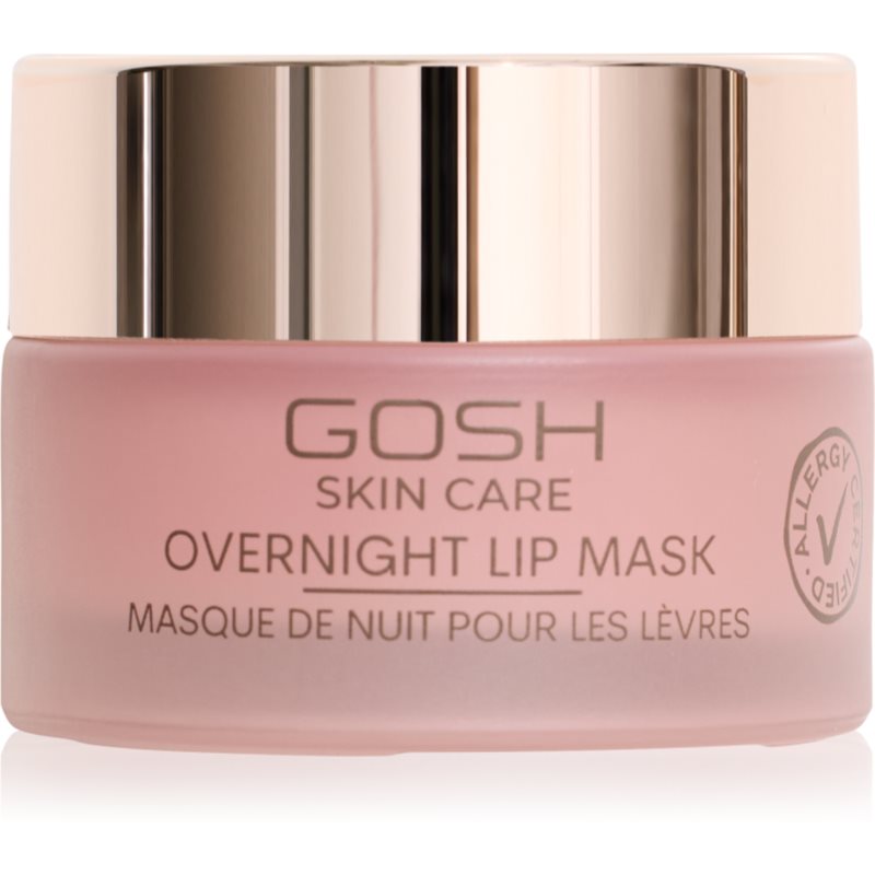 Gosh Skin Care Overnight Feuchtigkeitsspendende Lippenkur für die Nacht 15 ml