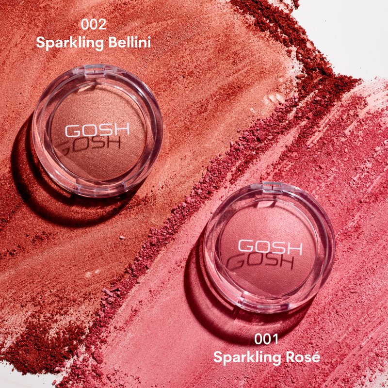 GOSH COPENHAGEN Baked To Blush dlouhotrvající tvářenka odstín 002 Sparkling Bellini 6.5 g (obrázek 3)
