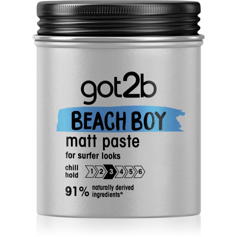 Got2b Beach Boy Mattifying Paste For Hair 100 Ml