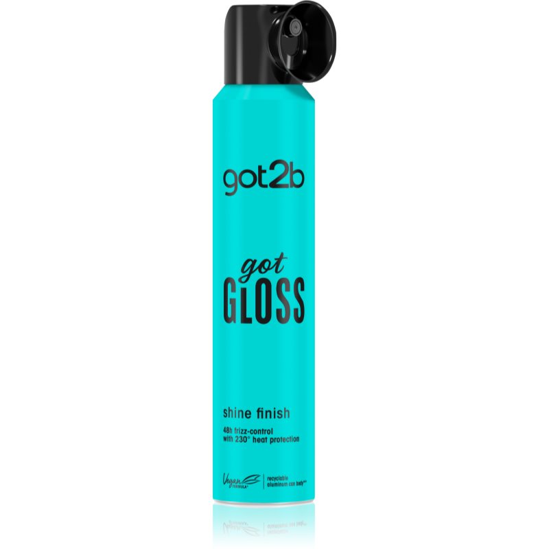E-shop got2b got Gloss Shine Finish sprej pro ochranu vlasů před teplem pro lesk a hebkost vlasů 200 ml