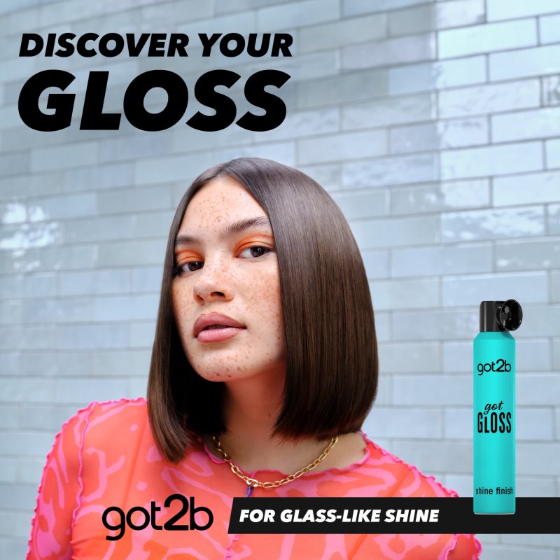got2b got Gloss Shine Finish sprej za toplinsku zaštitu kose za sjajnu i mekanu kosu 200 ml