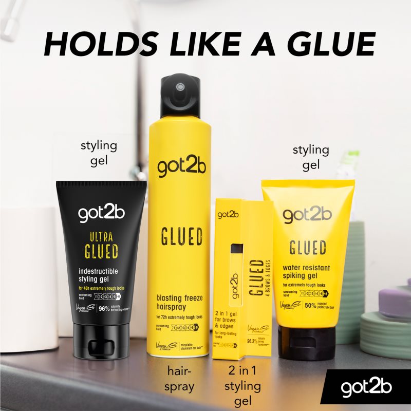 Got2b Ultra Glued Styling Gel Ultra Strong Hold 150 Ml