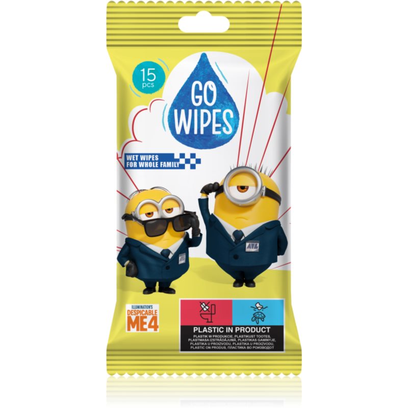 GoWipes GoWipes Wet Wipes For Whole Family υγρά μαντηλάκια καθαρισμού για τα χέρια 15 τμχ