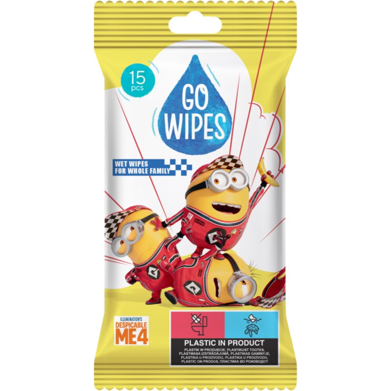 GoWipes Wet Wipes For Whole Family vlhčené čistiace obrúsky na ruky 15 ks