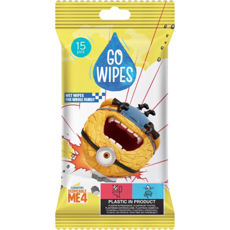 GoWipes Wet Wipes For Whole Family vlhčené čistiace obrúsky na ruky 15 ks