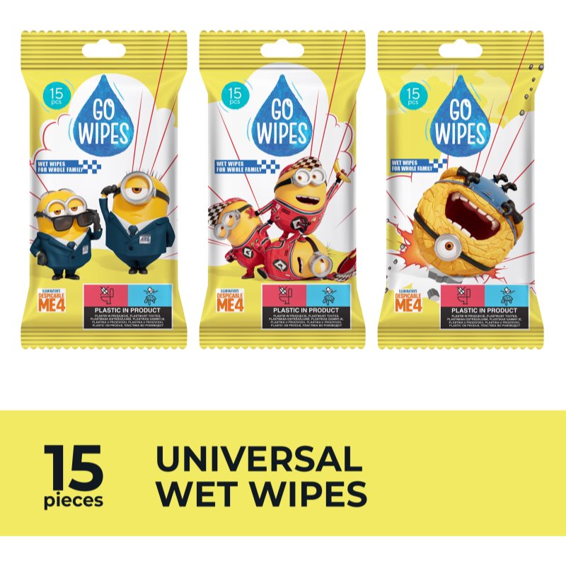 GoWipes Wet Wipes For Whole Family vlhčené čistiace obrúsky na ruky 15 ks