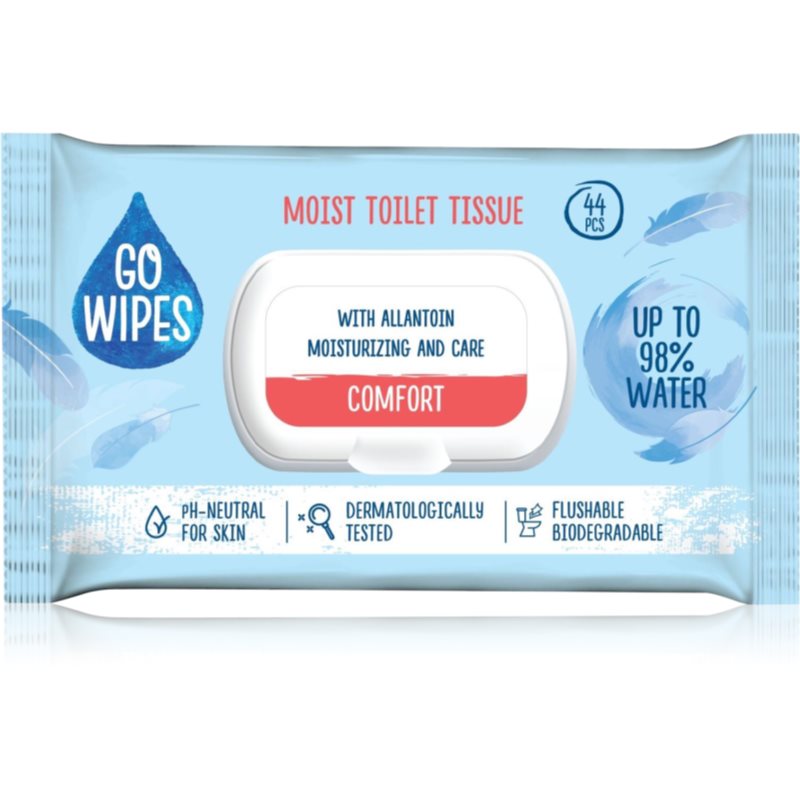 GoWipes GoWipes Comfort υγρό χαρτί υγείας για ευαίσθητο δέρμα 44 τμχ