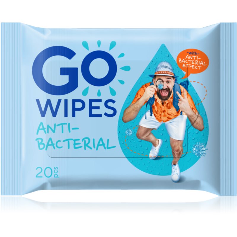 GoWipes Antibacterial osvěžující vlhčené ubrousky 20 ks