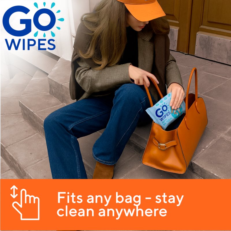 GoWipes Antibacterial osvěžující vlhčené ubrousky s antibakteriálním účinkem 20 ks (obrázek 6)
