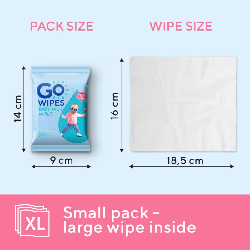 GoWipes Baby Wet Wipes vlhčené ubrousky pro děti od narození 24 ks (obrázek 4)