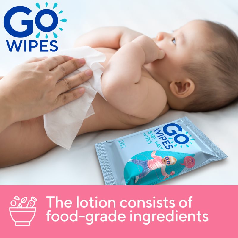GoWipes Baby Wet Wipes vlhčené ubrousky pro děti od narození 24 ks (obrázek 5)