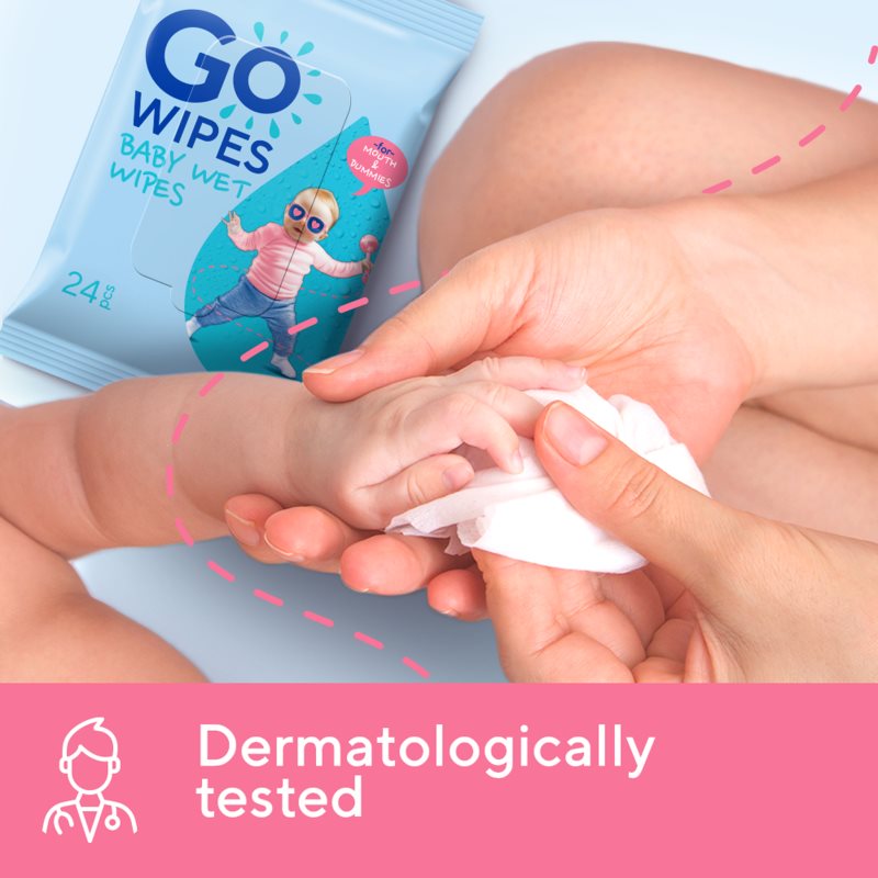 GoWipes Baby Wet Wipes vlhčené ubrousky pro děti od narození 24 ks (obrázek 6)