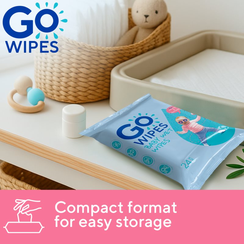 GoWipes Baby Wet Wipes vlhčené ubrousky pro děti od narození 24 ks (obrázek 9)