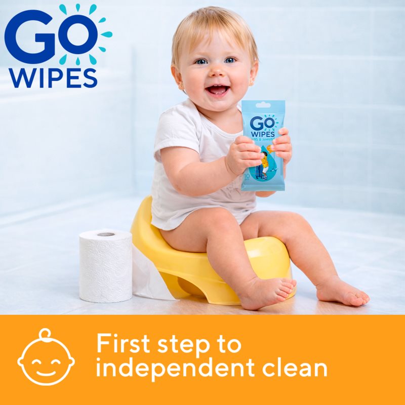 GoWipes For Kids & Juniors vlhčený toaletní papír pro děti 10 ks (obrázek 4)