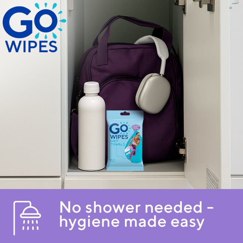 GoWipes Wet Towels osvěžující vlhčené ručníky 26x20 cm 15 ks (obrázek 8)