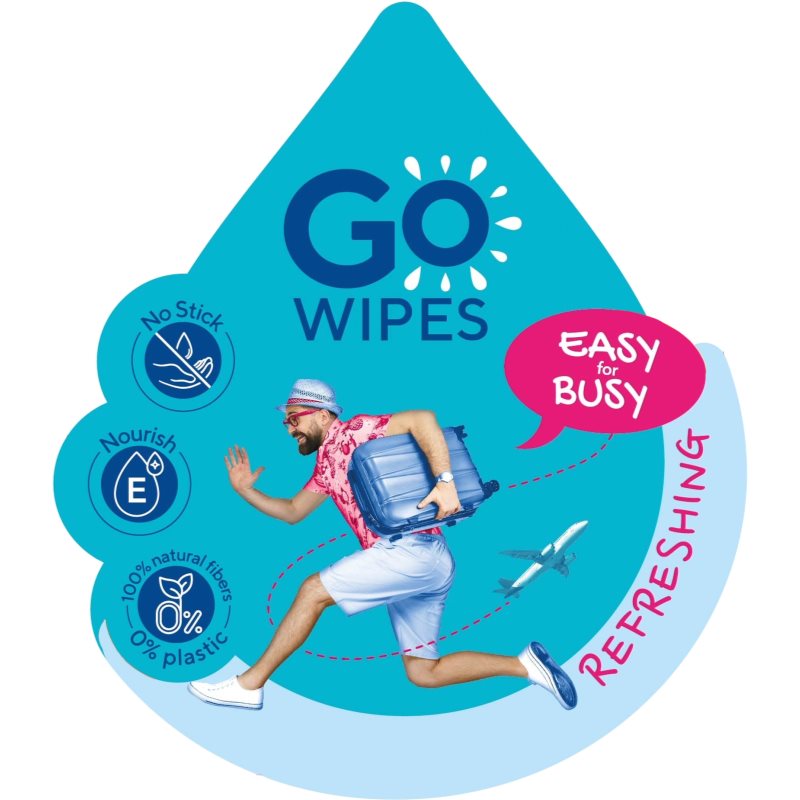 GoWipes Refreshing Wet Wipes osvěžující vlhčené ubrousky na ruce 10x8 ks (obrázek 4)