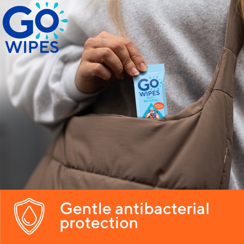 GoWipes Anti-Bacterial Effect osvěžující vlhčené ubrousky s antibakteriálním účinkem 10x8 ks (obrázek 8)