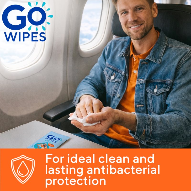 GoWipes Anti-Bacterial Effect osvěžující vlhčené ubrousky s antibakteriálním účinkem 10x8 ks (obrázek 10)