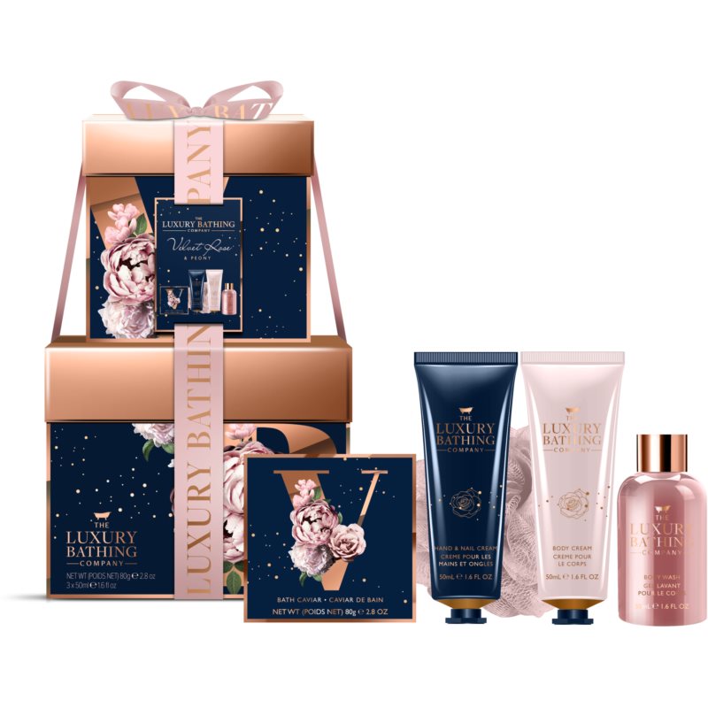Grace Cole Luxury Bathing Velvet Rose & Peony Gift Set (With The Scent Of Roses)