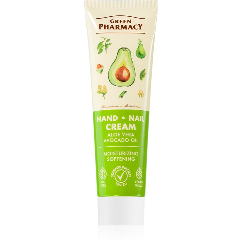 Green Pharmacy Hand Care Aloe feuchtigkeitsspendende Creme für zarte Haut für Hände und Fingernägel 100 ml