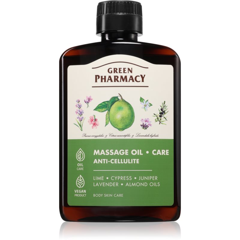 Green Pharmacy Green Pharmacy Essential oils of Lime Massage Oil λάδι για μασάζ για κυτταρίτιδα 200 ml