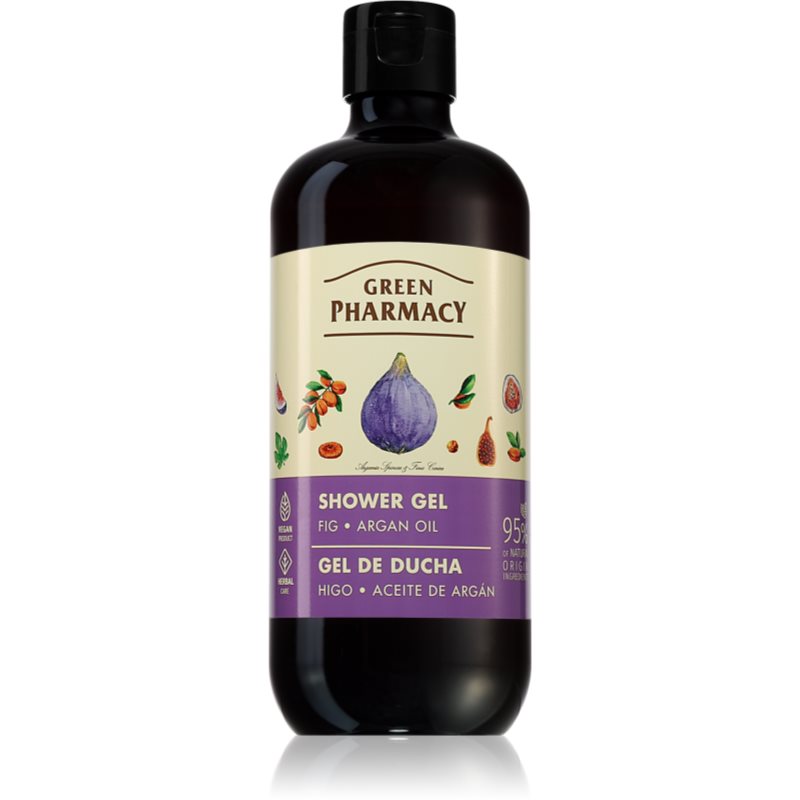 Green Pharmacy Body Care Fig & Argan Oil hydratačný sprchový gél s arganovým olejom 500 ml