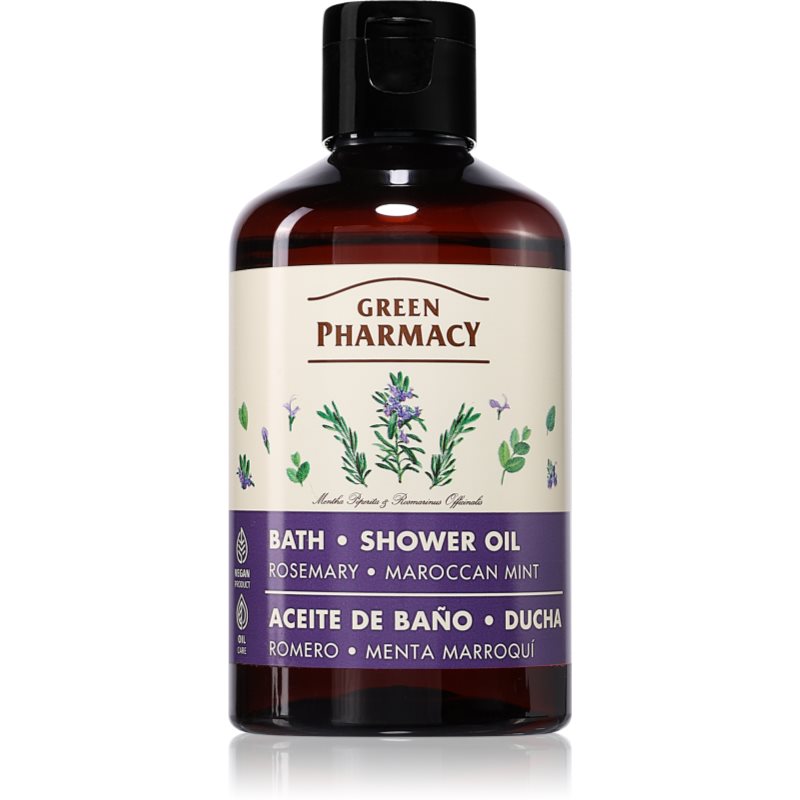 Green Pharmacy Green Pharmacy Rosemary & Moroccan Mint Bath Oil περιποιητικό λάδι ντους 250 ml