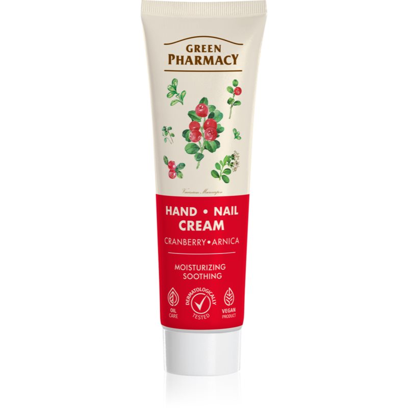 Green Pharmacy Cranberry & Arnica feuchtigkeitsspendende Creme für die Hände 100 ml