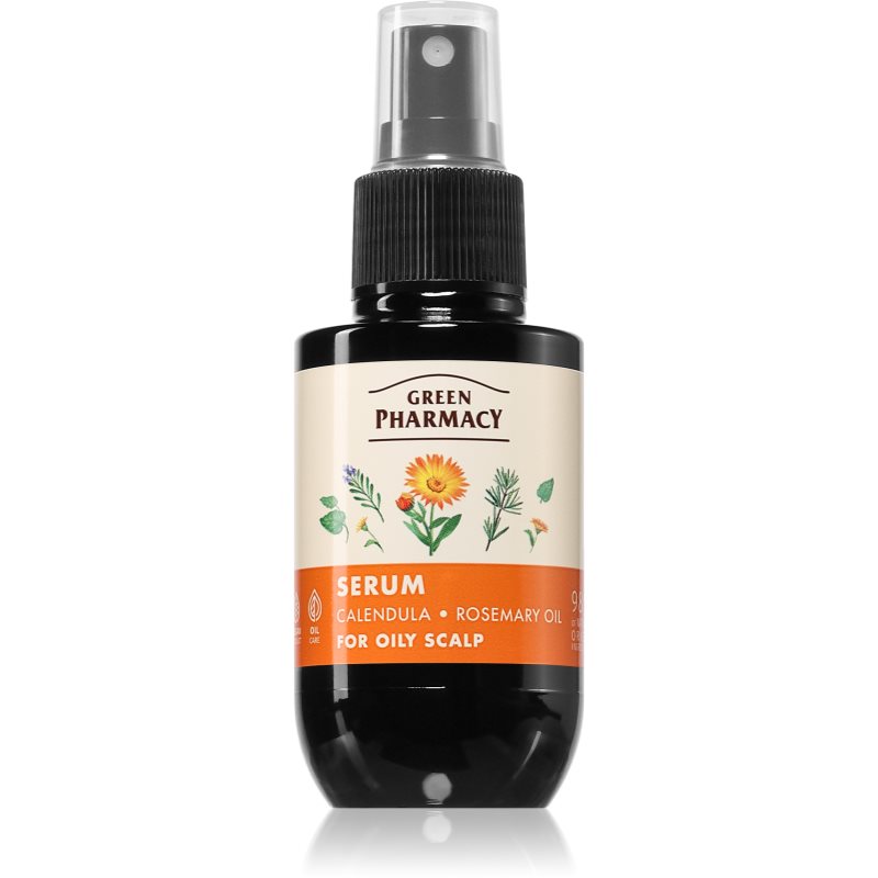 Green Pharmacy Calendula & Rosemary Serum Serum voor Vet Haar 100 ml