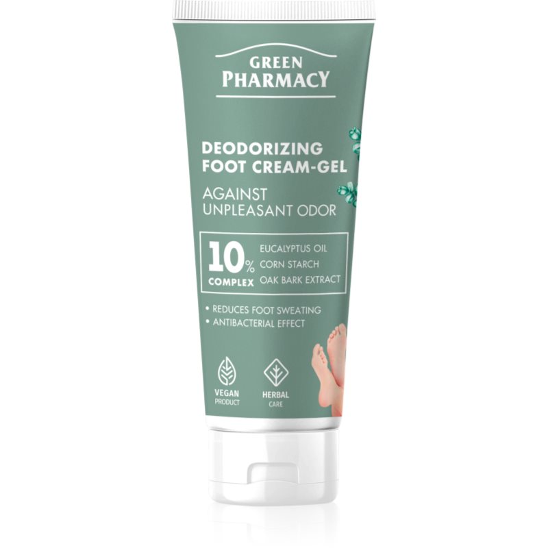 Green Pharmacy Foot Care Deodorizing Foot Cream-Gel Against Unpleasant Odor crema-gel per le gambe 75 ml