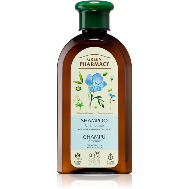 Green Pharmacy Hair Care Chamomile Shampoo für geschwächtes und beschädigtes Haar 350 ml