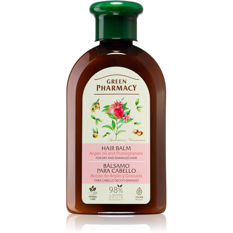 Green Pharmacy Hair Care Argan Oil & Pomegranate бальзам   для сухого або пошкодженого волосся 300 мл