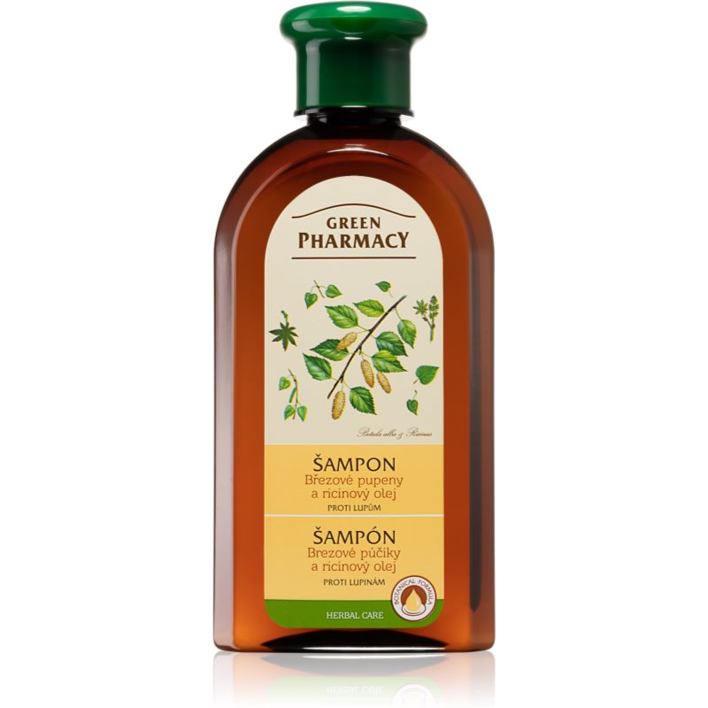 Green Pharmacy Hair Care Birch Buds & Castor Oil sampon anti-matreata 350 ml