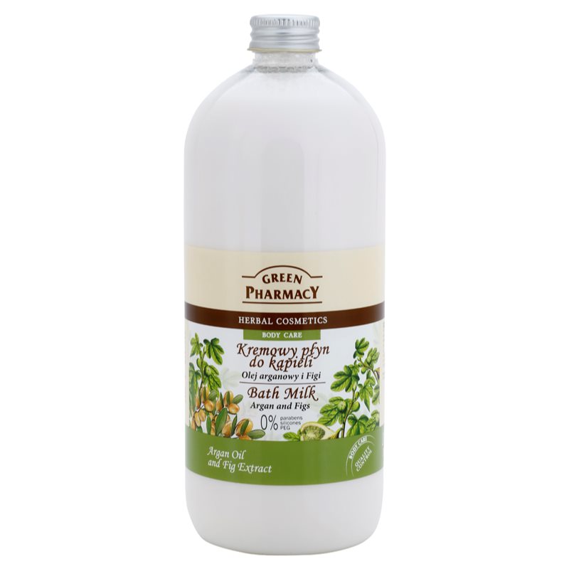 Green Pharmacy Body Care Argan Oil & Figs vonios pienelis 1000 ml